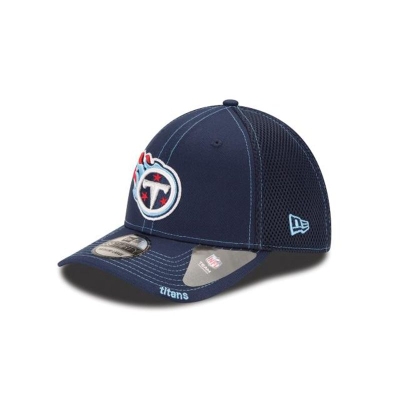 Blue Tennessee Titans Hat - New Era NFL Neo 39THIRTY Stretch Fit Caps USA7245361